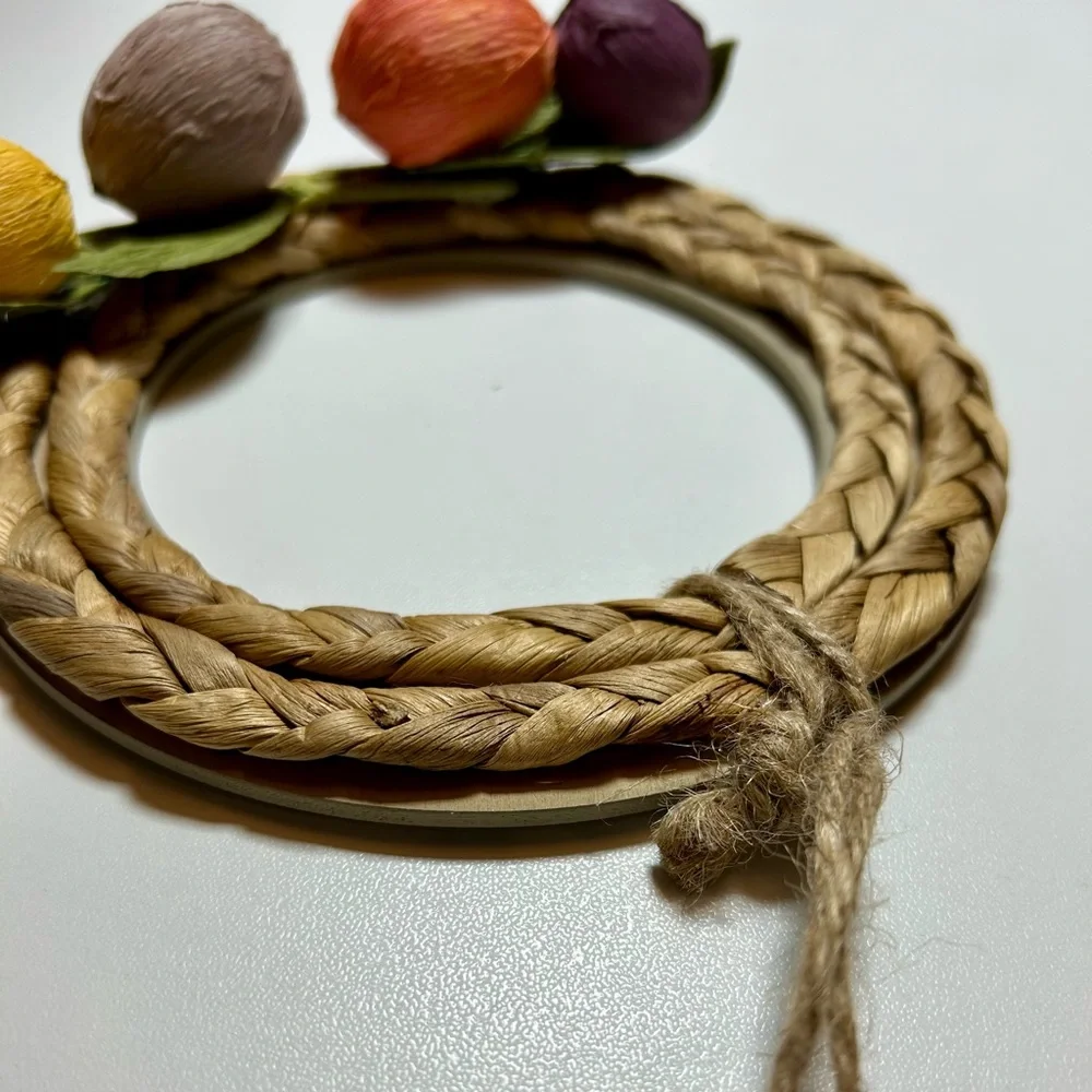 NWT Two Easter Wicker Wall Decorations